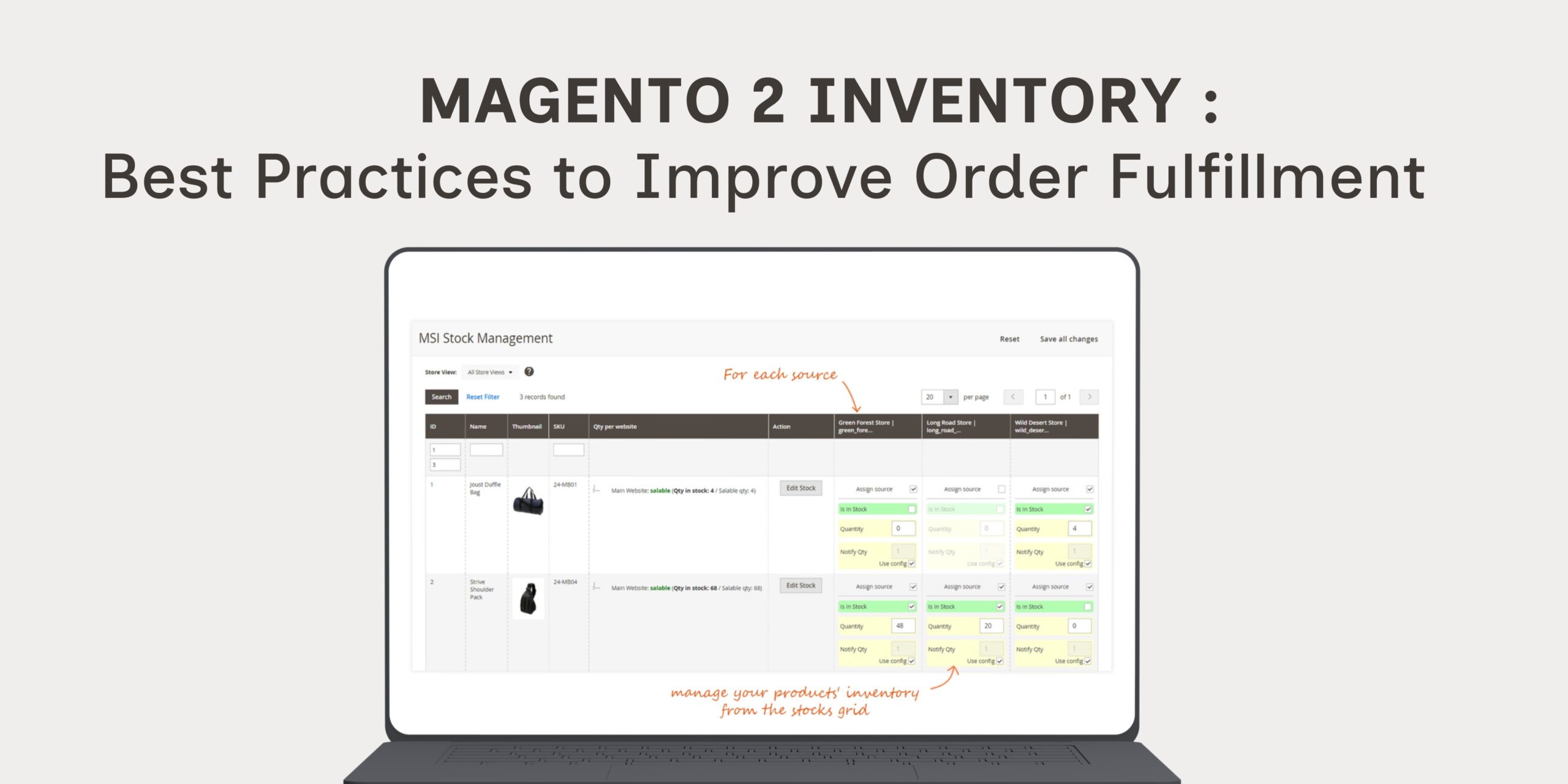 Magento 2 inventory