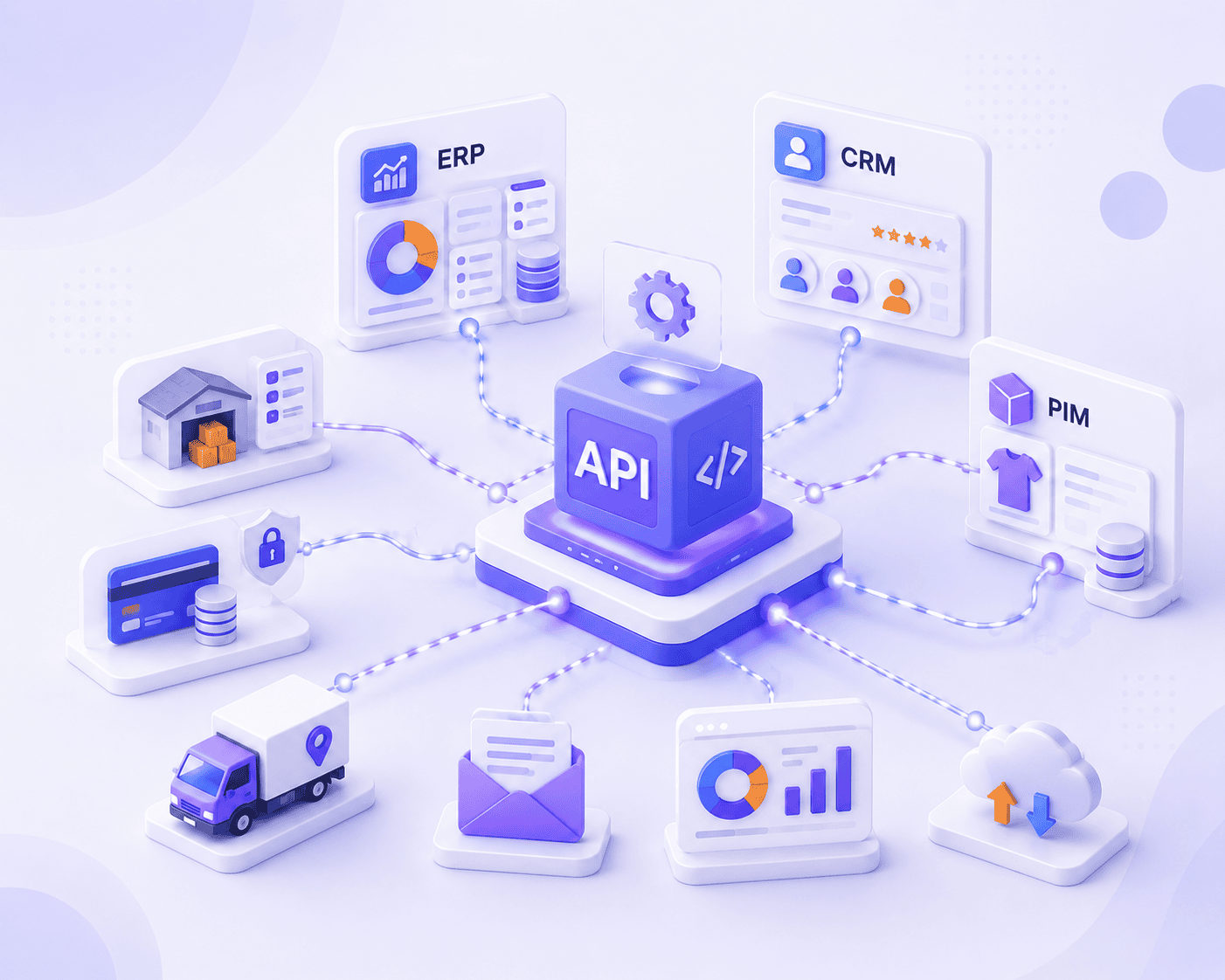 API Integration (ERP, CRM, PIM)